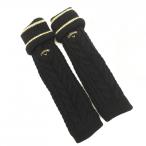  Callaway вязаный гетры чёрный × Gold кабель плетеный с изнанки флис женский Golf одежда Callaway( очень красивый товар )|20%OFF цена 