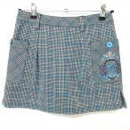  viva Heart юбка серый × чёрный × голубой проверка стрейч женский 38 Golf одежда VIVA HEART( очень красивый товар )