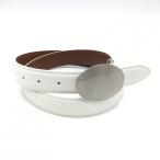  Ashworth верх тип ремень белый одноцветный серебряный пряжка женский Golf одежда ASHWORTH( прекрасный товар )|30%OFF цена 