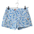  Le Coq шорты голубой × белый цветочный принт футбол ткань женский 7 Golf одежда le coq sportif|SALE цена 