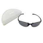 [ прекрасный товар ] Swanz спортивные солнцезащитные очки чёрный × серебряный половинчатая оправа с футляром сделано в Японии Golf SWANS