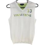 23 район Golf вязаный лучший белый × светло-зеленый хлопок . женский I(M) Golf одежда 23 район 