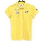  тормозные колодки ba колено рубашка-поло с коротким рукавом желтый сделано в Японии хлопок . женский 1(M) Golf одежда MASTER BUNNY EDITION( прекрасный товар )|SALE цена 