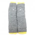 [ очень красивый товар ] тормозные колодки ba колено вязаный гетры серый × желтый 2 -слойный женский Golf одежда MASTER BUNNY EDITION