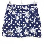 k Alto united юбка темно-синий × белый cocos nucifera. дерево общий рисунок женский S Golf одежда CUARTO UNITED