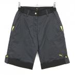  Puma с хлопком шорты чёрный × белый точка талия часть резина женский S Golf одежда PUMA( очень красивый товар )