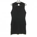  Samantha Thavasa No.7 вязаный One-piece чёрный безрукавка V шея женский 38 Golf одежда Samantha Thavasa
