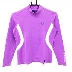  Fidra длинный рукав с высоким воротником рубашка лиловый × белый рукав принт женский S/P Golf одежда FIDRA