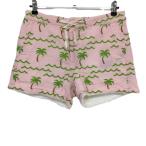  Pearly Gates двусторонний шорты розовый × светло-зеленый общий рисунок женский 1(M) Golf одежда PEARLY GATES( очень красивый товар )|SALE цена 