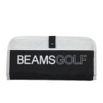 [ не использовался товар ] Beams Golf мульти- сумка чёрный × мотополиция цвет большой Logo Golf BEAMS GOLF