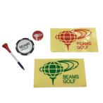 [ не использовался товар ] Beams Golf маркер (габарит) 2 пункт × Golf чай × стикер 2 листов белый × темно-синий Golf BEAMS GOLF