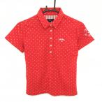  Callaway рубашка-поло с коротким рукавом красный × белый точка женский M Golf одежда Callaway( прекрасный товар )|SALE цена 