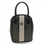 [ прекрасный товар ] Munsingwear одежда сумка для обуви Brown × белый часть проверка внутри карман есть часть эмаль Golf Munsingwear|30%OFF цена 