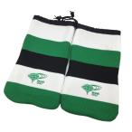 [ очень красивый товар ] Beams Golf вязаный сумка для обуви зеленый × белый окантовка Golf BEAMS GOLF