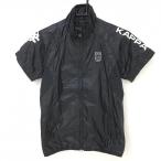  Kappa короткий рукав жакет чёрный подкладка сетка нейлон 100% женский S Golf одежда Kappa( очень красивый товар )