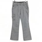  Edwin брюки чёрный × белый тысяч птица .. женский S Golf одежда EDWIN GOLF( прекрасный товар )