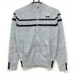 [ новый товар ]efi rental Blanc вязаный жакет светло-серый × чёрный шерсть . линия женский Golf одежда efficace