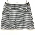 koru wing юбка чёрный × белый серебристый жевательная резинка проверка стрейч женский M Golf одежда Kolwin( очень красивый товар )