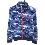  Kiss on The зеленый боа жакет темно-синий × голубой камуфляж камуфляж флис женский 2(M) Golf одежда kiss on the green