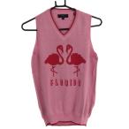  Callaway вязаный лучший розовый × красный фламинго рисунок женский M Golf одежда Callaway( прекрасный товар )