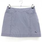  Puma юбка темно-синий × белый маленький полоса style стрейч DRYCELL внутренний брюки есть женский L Golf одежда PUMA( очень красивый товар )