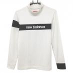  New balance длинный рукав с высоким воротником рубашка белый × чёрный шея Logo серебряный обратная сторона мельчайший ворсистый женский 2(L) Golf одежда New Balance|SALE цена 