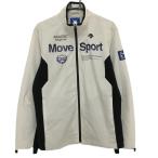  Descente Golf жакет блузон светло-серый × чёрный передний принт средний рисовое поле Британия . мужской O Golf одежда DESCENTE