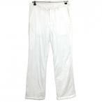  Beams Golf с хлопком брюки белый простой мужской 44 Golf одежда BEAMS GOLF