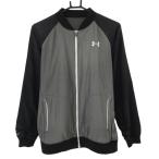  Under Armor жакет блузон серый × чёрный обратная сторона мельчайший ворсистый STORM женский MD Golf одежда UNDER ARMOUR