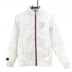  Kappa 2WAY с хлопком жакет белый стеганое полотно рукав съемный женский S Golf одежда Kappa