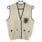  Adabat вязаный лучший белый × чёрный передний кнопка .... женский I(M) Golf одежда adabat( прекрасный товар )