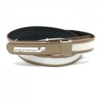 [ очень красивый товар ]si-pi-ji- верх тип ремень бежевый × белый цельный Logo женский Golf одежда CPG