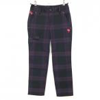  kiss mark брюки темно-синий × лиловый проверка Logo .... женский 5 Golf одежда kissmark( очень красивый товар )