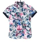 キャロウェイ半袖ポロシャツ白×ピン...