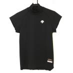  Descente короткий рукав с высоким воротником рубашка чёрный UV cut 3 следующий изначальный . пот рассеивание материалы .. предотвращение ткань мужской S Golf одежда DESCENTE( новый товар )|SALE цена 