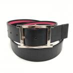 [ прекрасный товар ] Kasco ремень чёрный type вдавлено . внутри сторона булавка Klein мужской Golf одежда KASCO