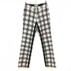  viva Heart брюки белый × серый проверка шерсть . подкладка есть мужской 76 Golf одежда VIVA HEART