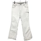  Le Coq брюки белый × темно-синий стежок стрейч 5 карман женский 7(S) Golf одежда le coq sportif