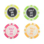 [ прекрасный товар ] Mark and rona Casino маркер (габарит) 4 позиций комплект orange × розовый × зеленый × желтый Skull Golf MARK&LONA