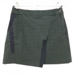  черный and белый юбка чёрный × темно-зеленый серебристый жевательная резинка проверка карман . и т.п. Logo лента женский M Golf одежда Black&White