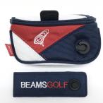 [ прекрасный товар ] Beams Golf короткая клюшка покрытие темно-синий × белый трехцветный половина колотушка крышка головки цилиндров Golf BEAMS GOLF
