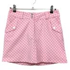 ナイキゴルフ スカート ピンク×白 チェック DRY-FIT 内側インナーパンツ レディース 4 ゴルフウェア NIKE（超美品）／SALE価格