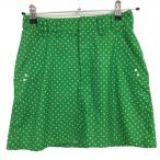 koru wing юбка зеленый × желтый точка женский 5(XS) Golf одежда Kolwin( очень красивый товар )