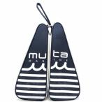 m-ta морской сумка для обуви темно-синий × белый Logo принт Golf muta