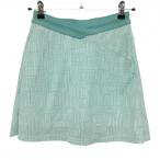  TaylorMade юбка светло-зеленый голубой × белый общий рисунок стрейч внутри сторона внутренний брюки женский M Golf одежда TaylorMade