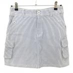  Paradiso юбка белый × голубой полоса несколько карман женский M Golf одежда Paradiso( прекрасный товар )