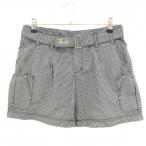 [ прекрасный товар ] Dance With Dragon cargo шорты чёрный × белый серебристый жевательная резинка проверка женский 2(M) Golf одежда Dance With Dragon