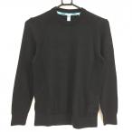  Adidas свитер чёрный часть сетка плетеный хлопок . женский M Golf одежда adidas( очень красивый товар )