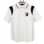  Pearly Gates рубашка-поло с коротким рукавом белый × чёрный воротник линия мужской 3(S) Golf одежда PEARLY GATES|SALE цена 