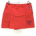 pa-se язык tate.e юбка красный × темно-синий Mini Logo нашивка женский L Golf одежда PAR72( очень красивый товар )